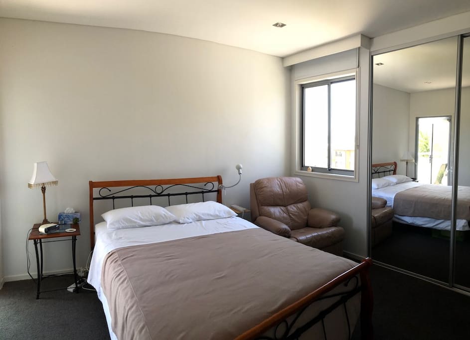 Guest Room has a window and an attached balcony (nice airflow)