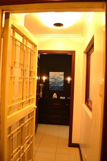 Gated entrance to the unit