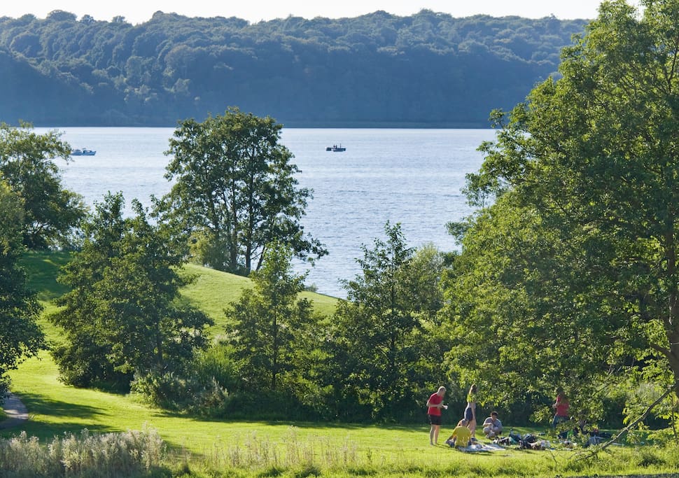 10 min. biking from big forrest and a beautifull lake.( you can borrow bicykles from us)