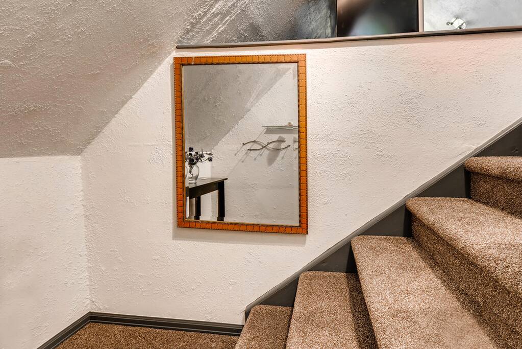 Stairs and landing to room.