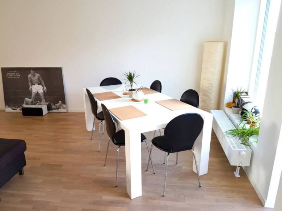 The dinning area.