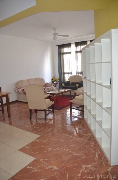 Living Room with sliding doors to the front balcony.