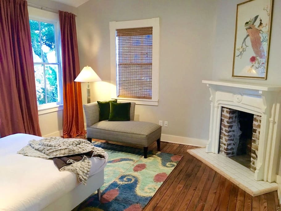 Large Master Bedroom with queen-size bed and sitting area