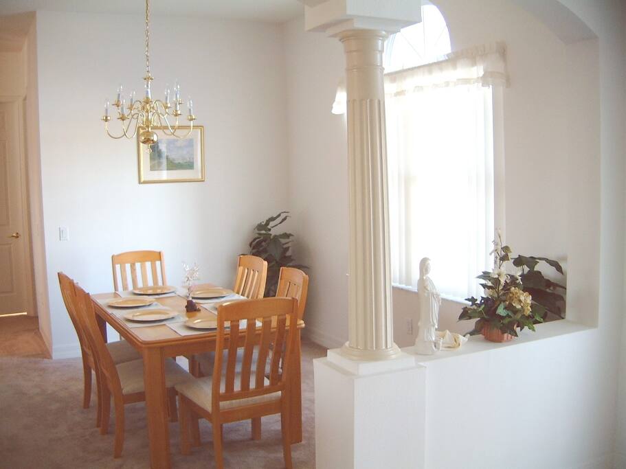 Formal dining area