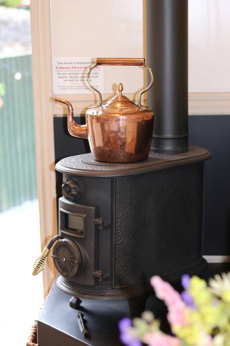 Log burner.