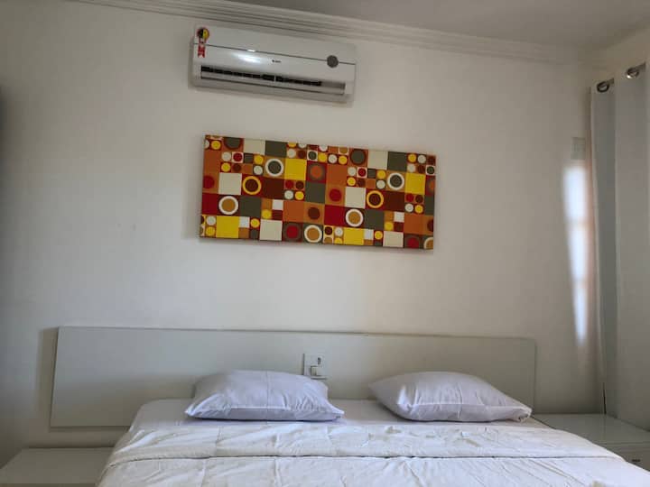 Top suite with double single bed and minibar