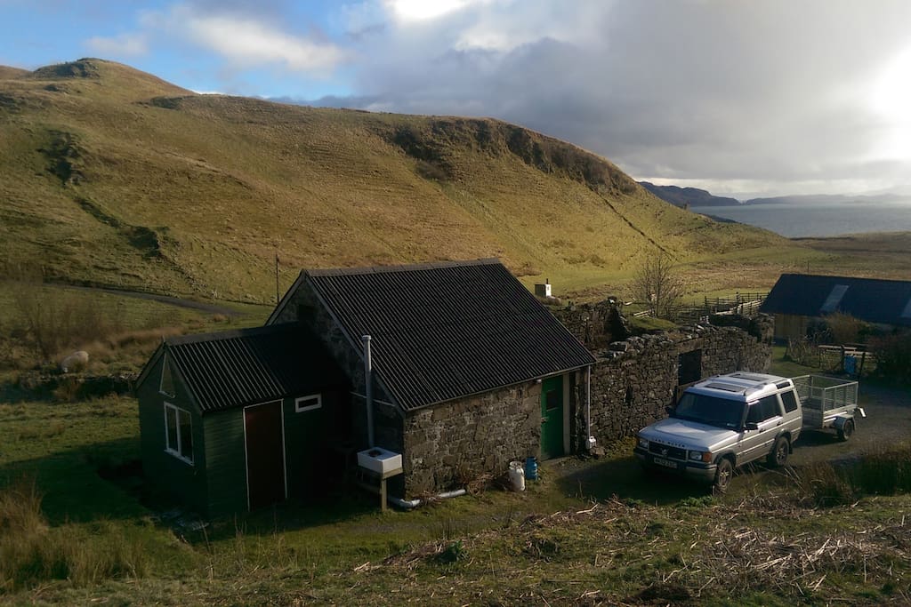 The bunkhouse and it's incredible view!