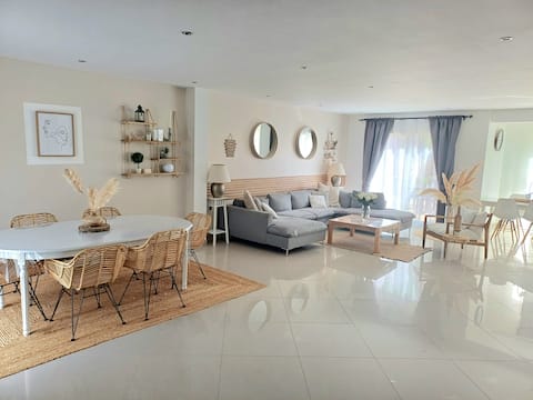 recent charming house with above-ground pool