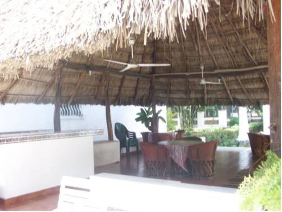 Palapa en area comun.