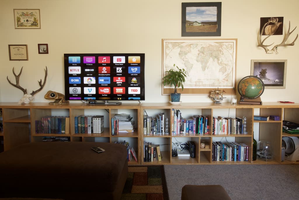 Apple TV with Netflix, HBO Go and an assortment of other apps.