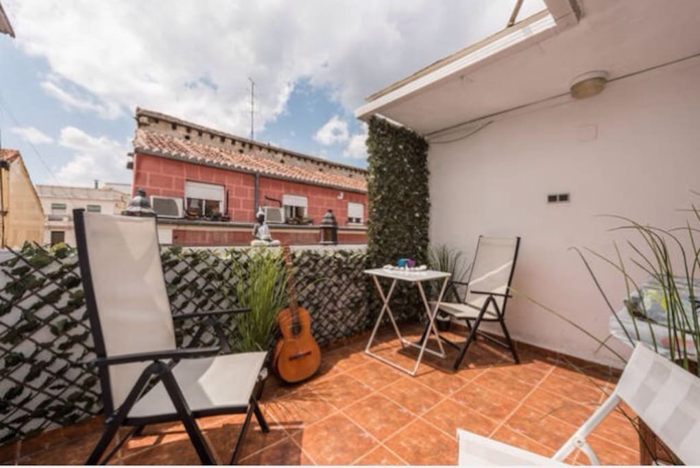 Terraza con mucho encanto