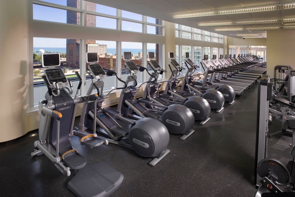 Fitness Center - you can do cardio with a view. Plenty of free weights.