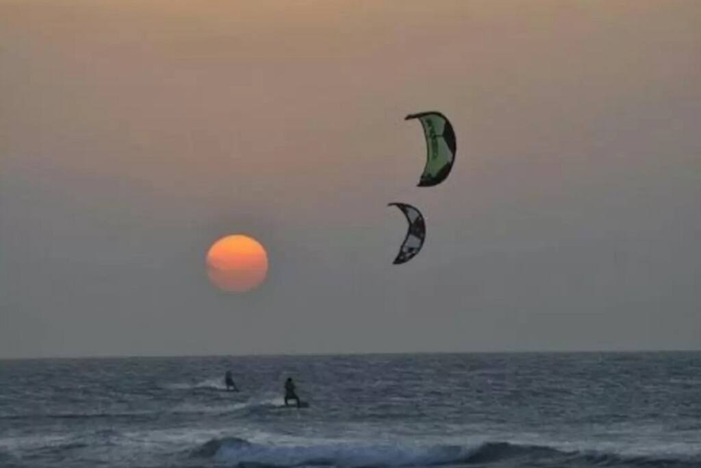 Por do sol visto da varanda da casa