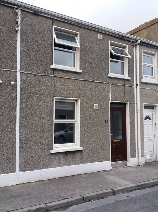 Outside of the house St Bridget's Terrace just off Eyre Square
