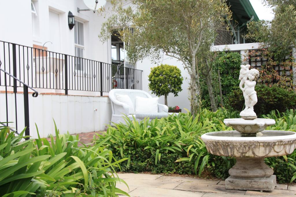 Veranda with garden