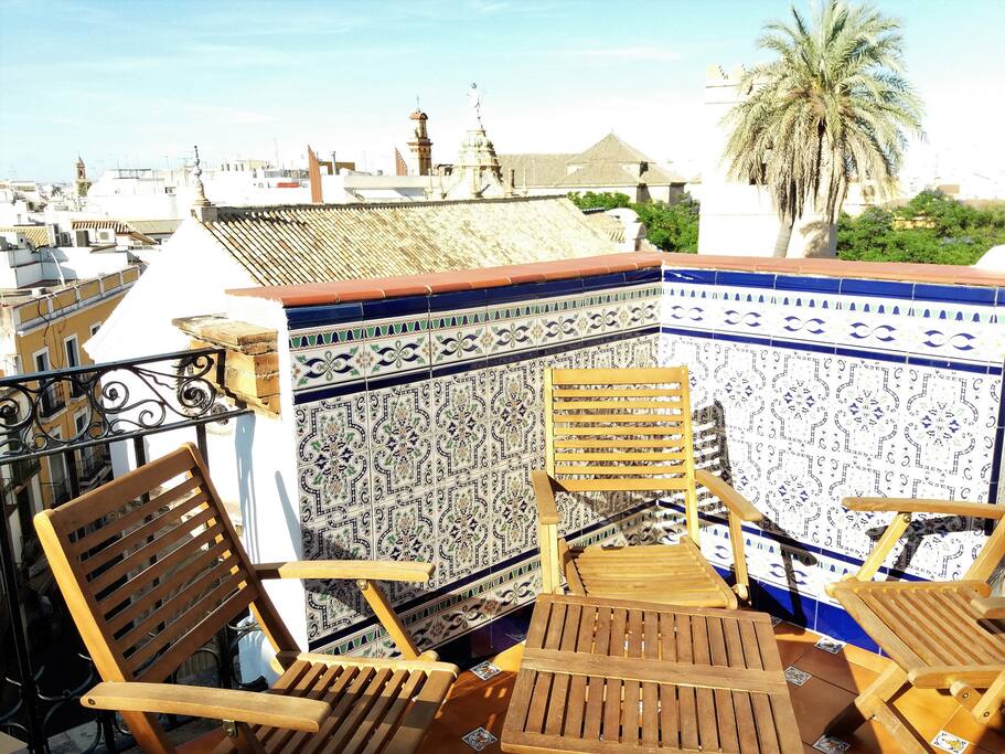 Terraza compartida en la 4ª planta.