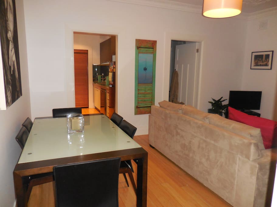 Lounge/dining room.