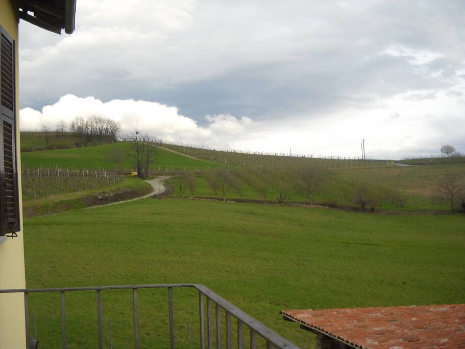 view form the balcony