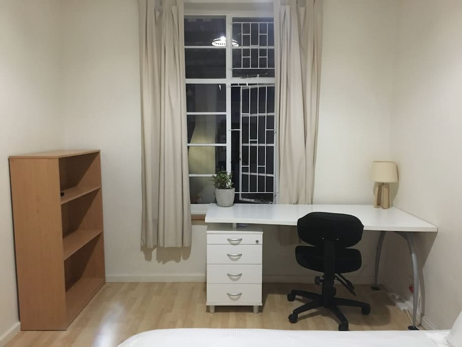 Desk with Chair & Storage Shelf