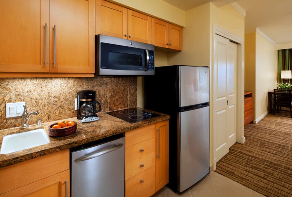 In room kitchenette