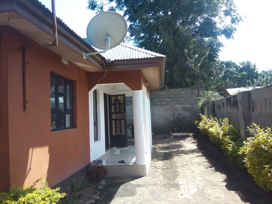 The house inside the fence
