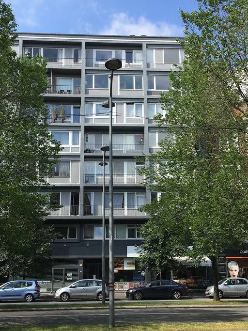 Vue extérieure de l'immeuble