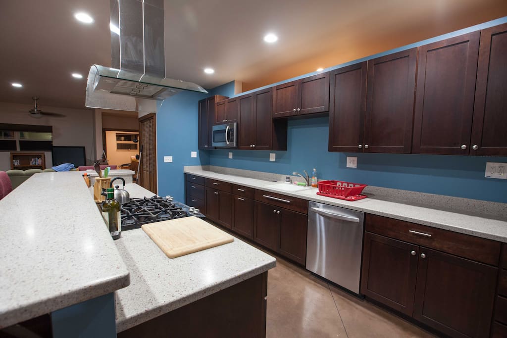 Large modern kitchen with all amenities.