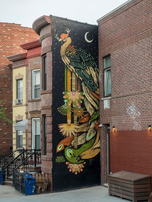 We had our facade recently painted by our dear friends and artists Koralie & Supakitch
