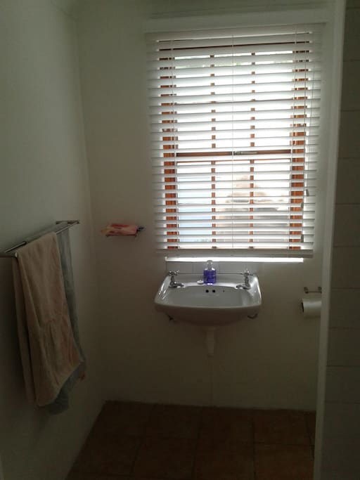 Clean, functional bathroom