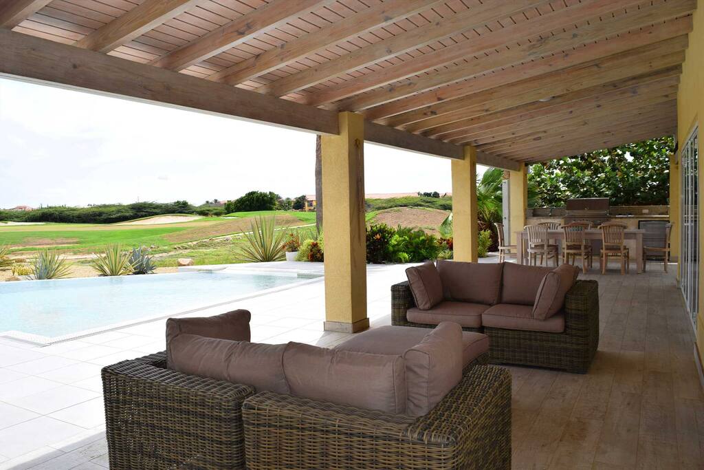 About 100 sq. meters of covered terrace!