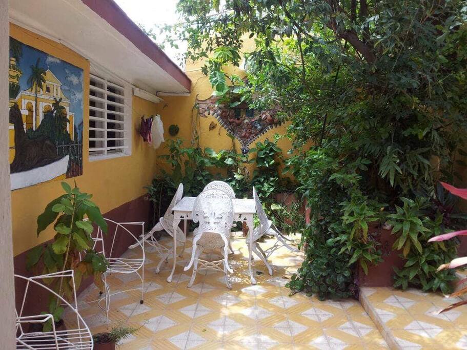 Private patio