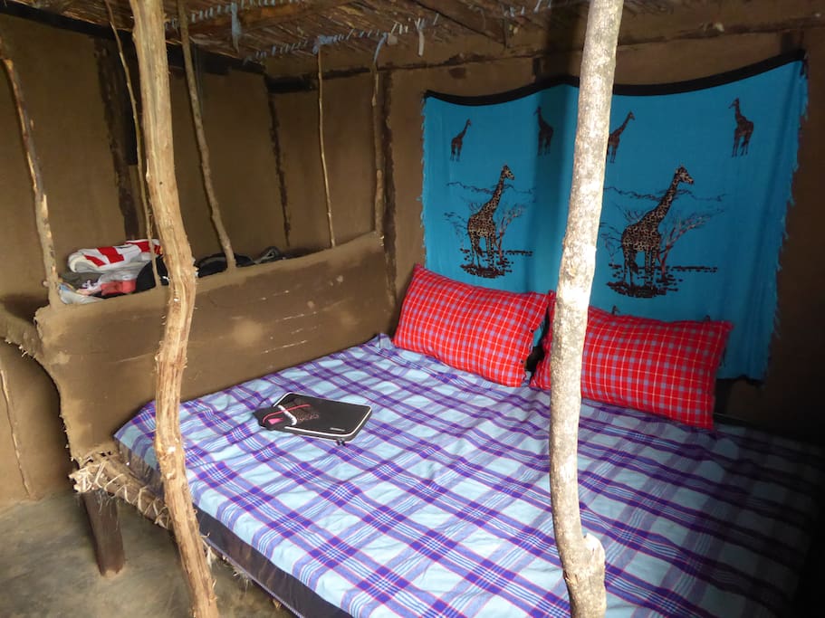 Bedroom with double bed mattress
