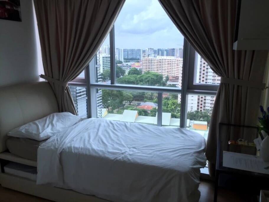 The room comes with full-length window access to a breathtaking sunrise (yes, you get to see the sun rise!) every morning.