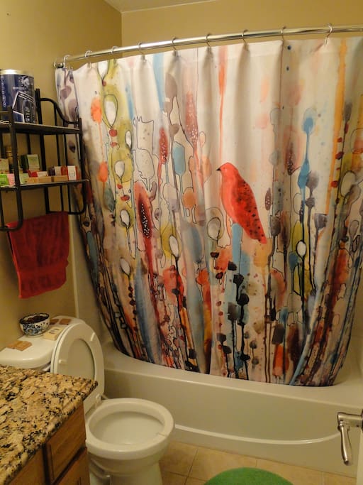 This is your bathroom. It's right next door to your room, and completely private!