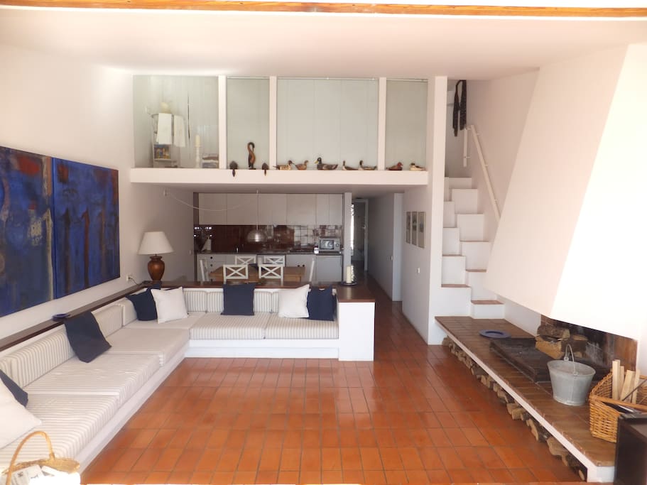 Sala de estar con acceso a la terraza