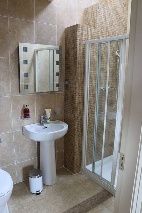 This room has an ensuite shower