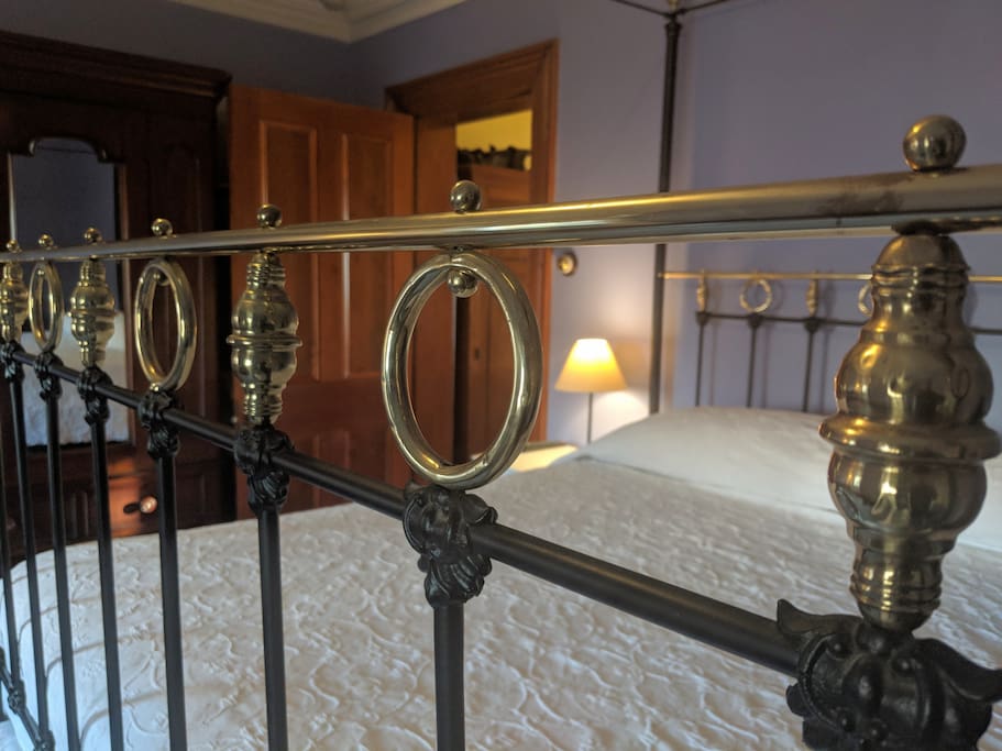 The Lavender Room's continental king bed