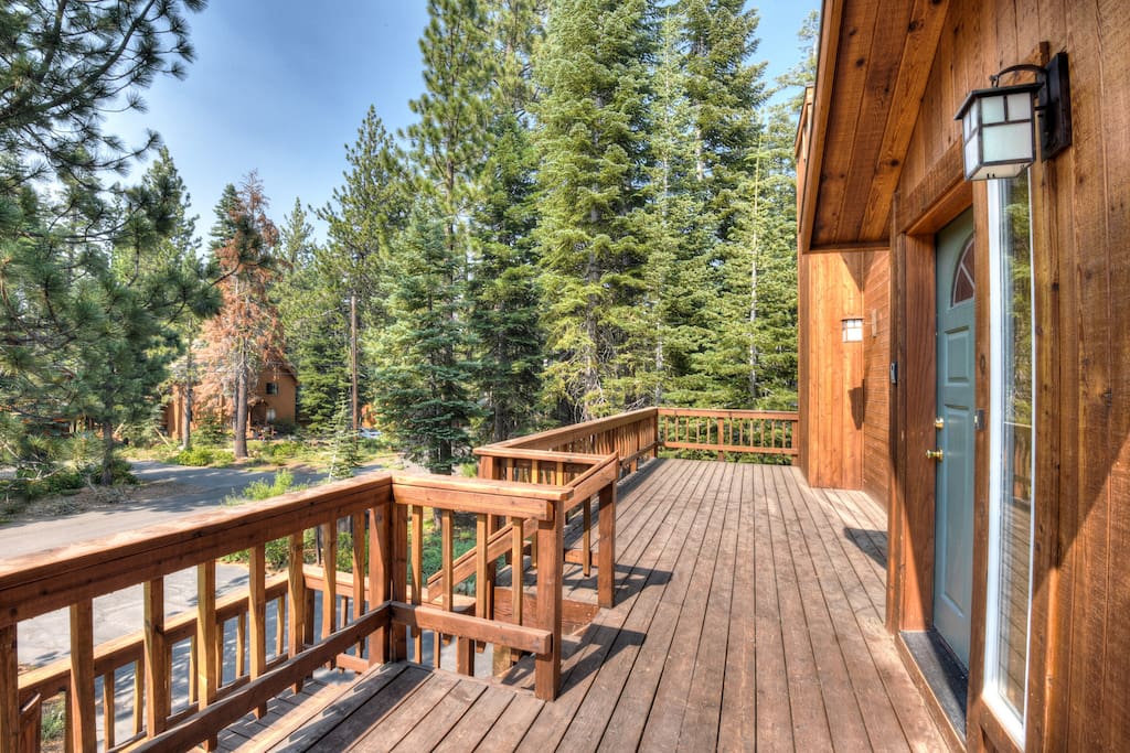 View from front deck overlooking Tahoe Donner's neighborhood