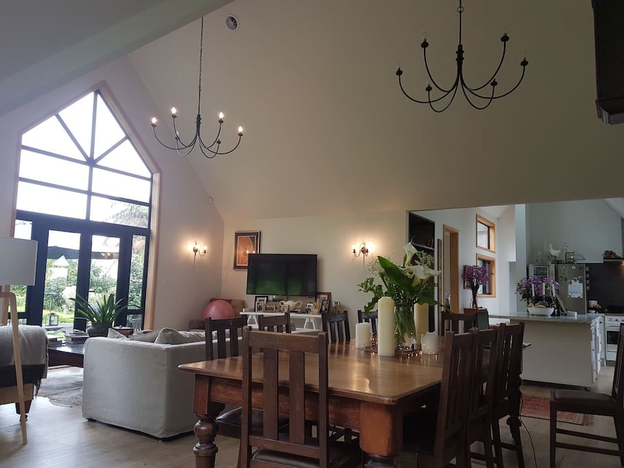 Tasteful shared living space.