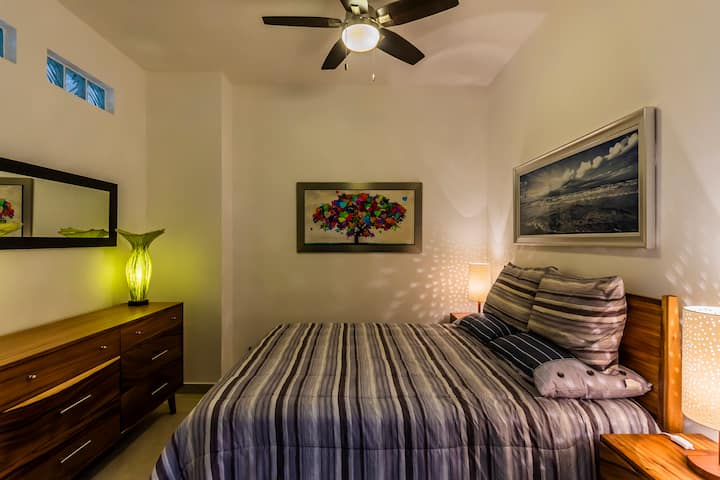 Bedroom 2 with barn door entry.