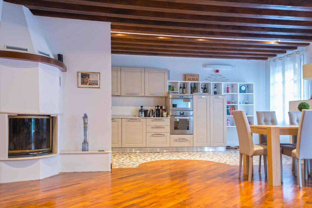 Living Room with Fireplace