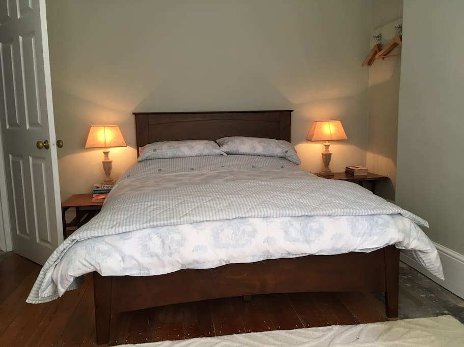 Comfy double bed with linen provided