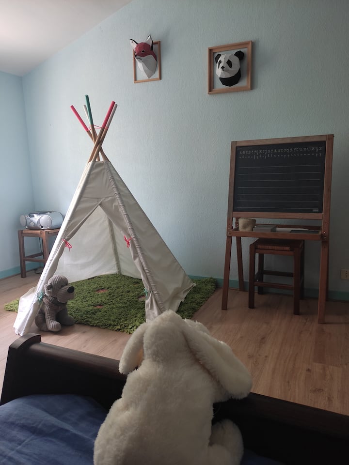 غرفة النوم رقم 2: الطابق  - سريرين مفردين 