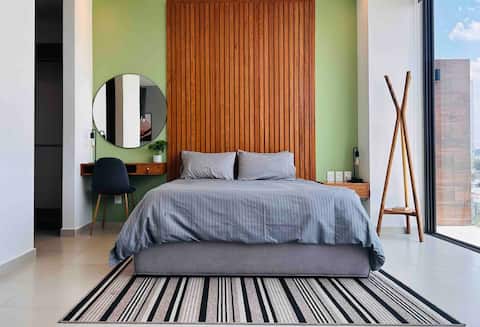 LOFT • a/c • panoramic pool • gym