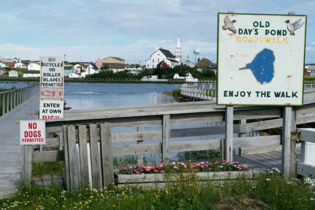 Boardwalk in downtown Bonavista