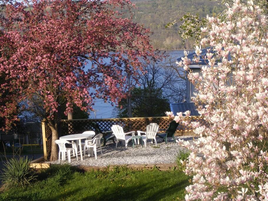 Springtime and the firepit.