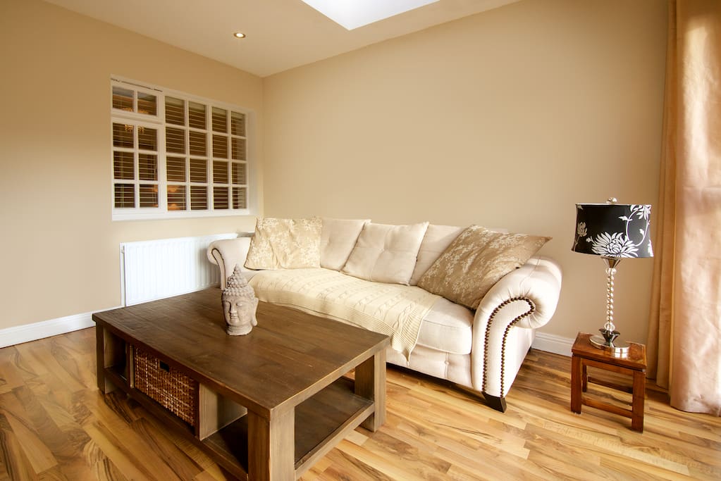 Plenty of space to relax/work. This space leads off the kitchen and the terrace leads off this. Bright and comfy!