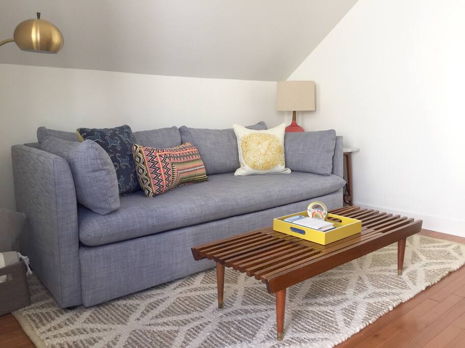 Comfortable and bright living room area