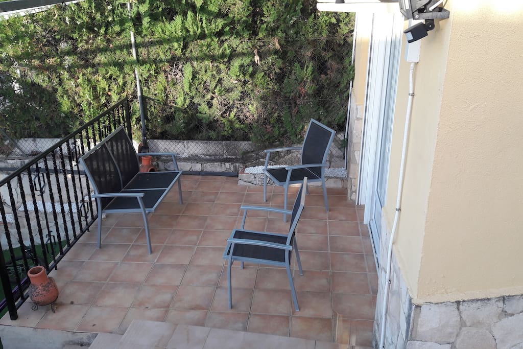 private terrace for the apartment