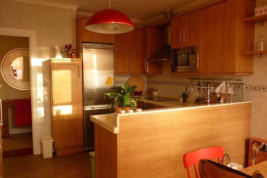 Cocina, con zona de estar